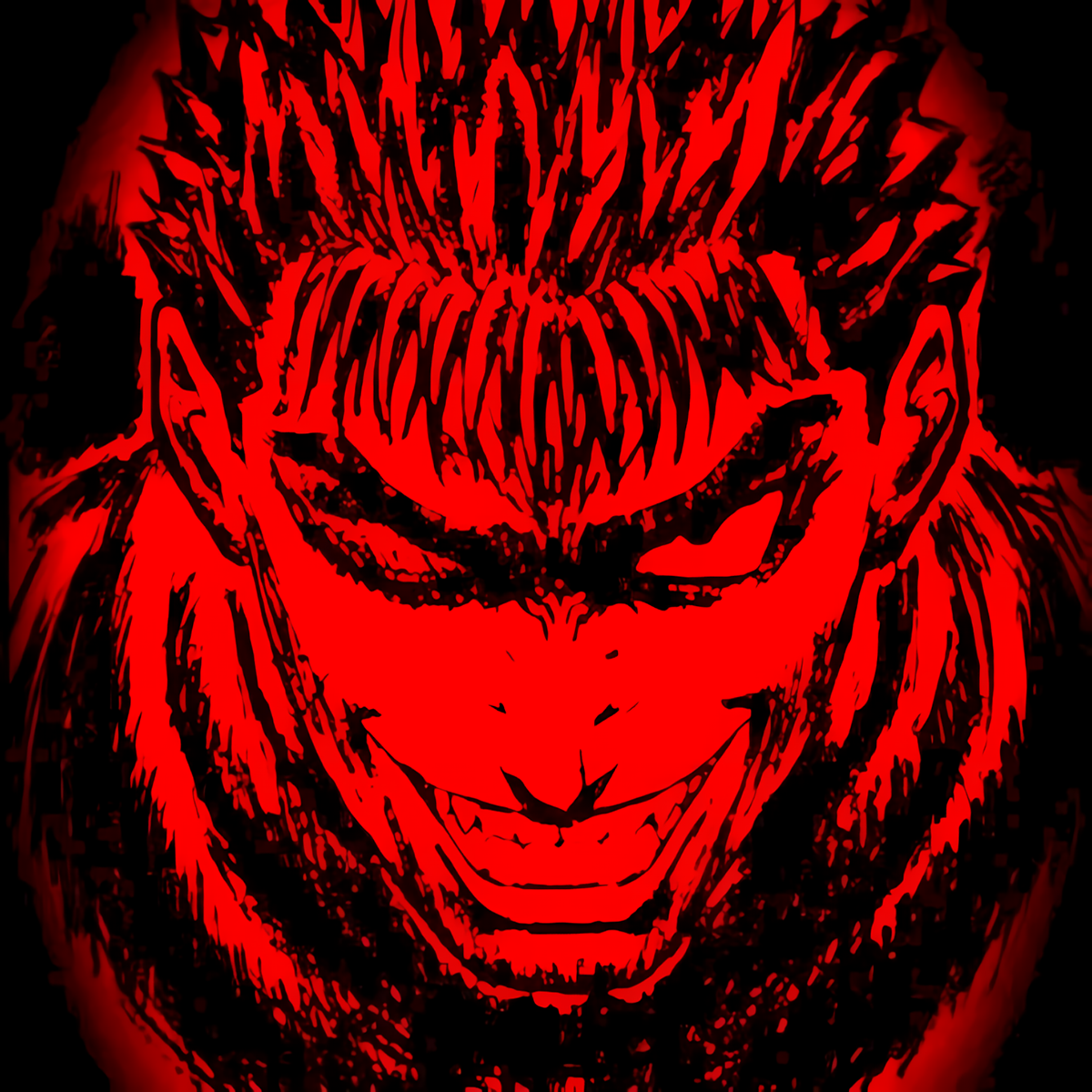 Hoodie oversize negro de Guts (Berserk) — vista lateral — NEXO Street