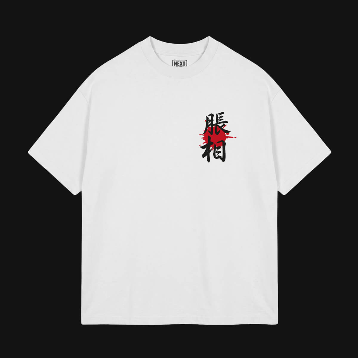 Camiseta oversize negra de Choso (Jujutsu Kaisen) — vista posterior — NEXO Street