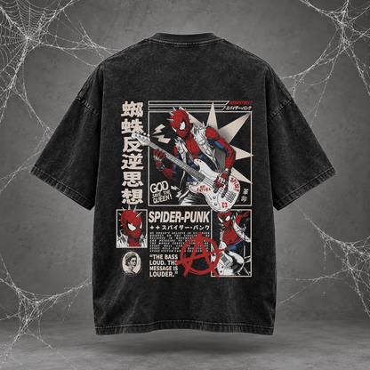 Camiseta SPIDER PUNK | ACID WASH EDITION