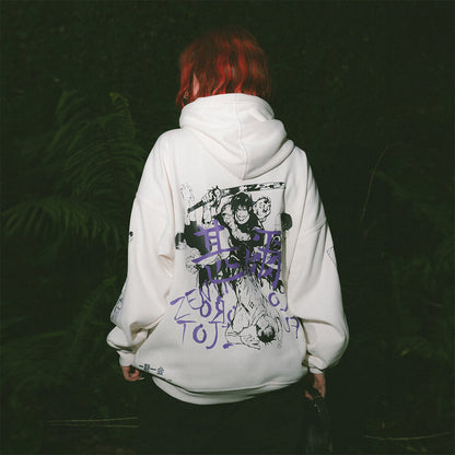 Hoodie blanco TOJI FUSHIGURO