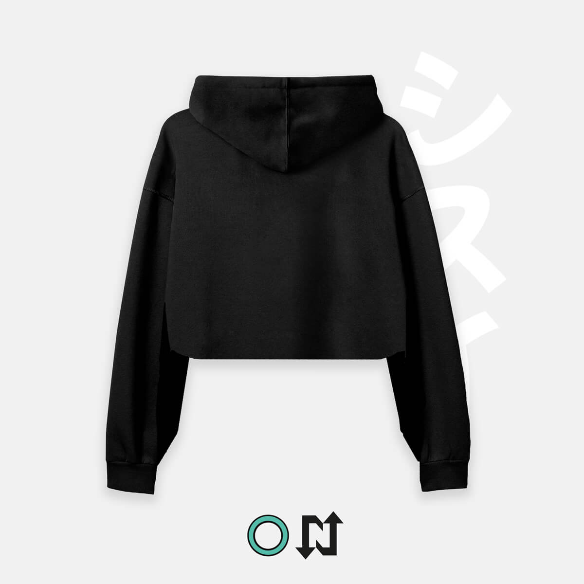 HOODIE CORTO NEGRO