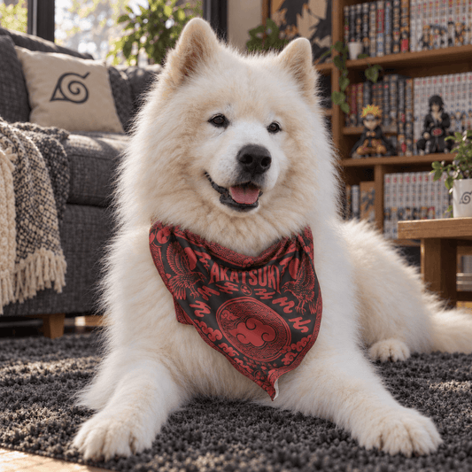 Bandana para mascotas — AKATSUKI × KONOHA