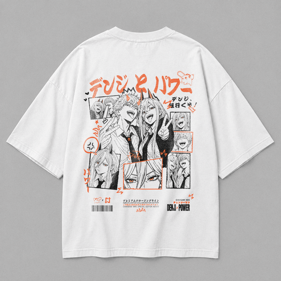 Camiseta DENJI x POWER | CHAINSAW MAN
