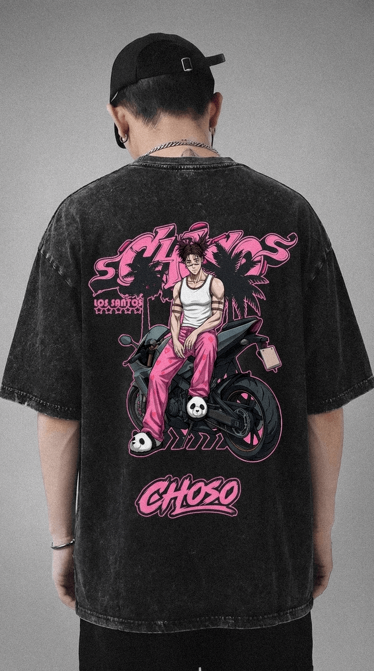 Additional product image of the CHOSO LOS SANTOS T-shirt, GTA × Jujutsu Kaisen edition.