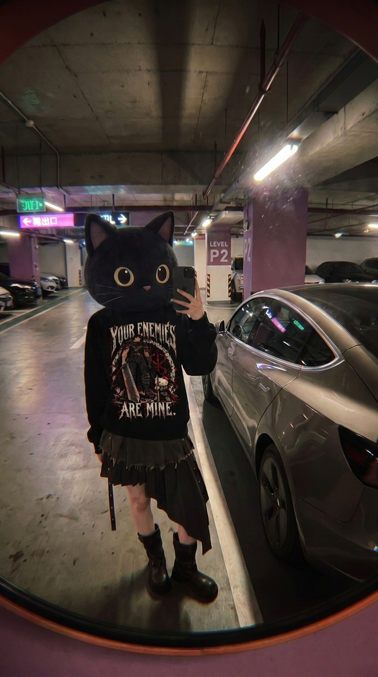 Camiseta KNIGHT KITTEN — Berserk × Hello Kitty