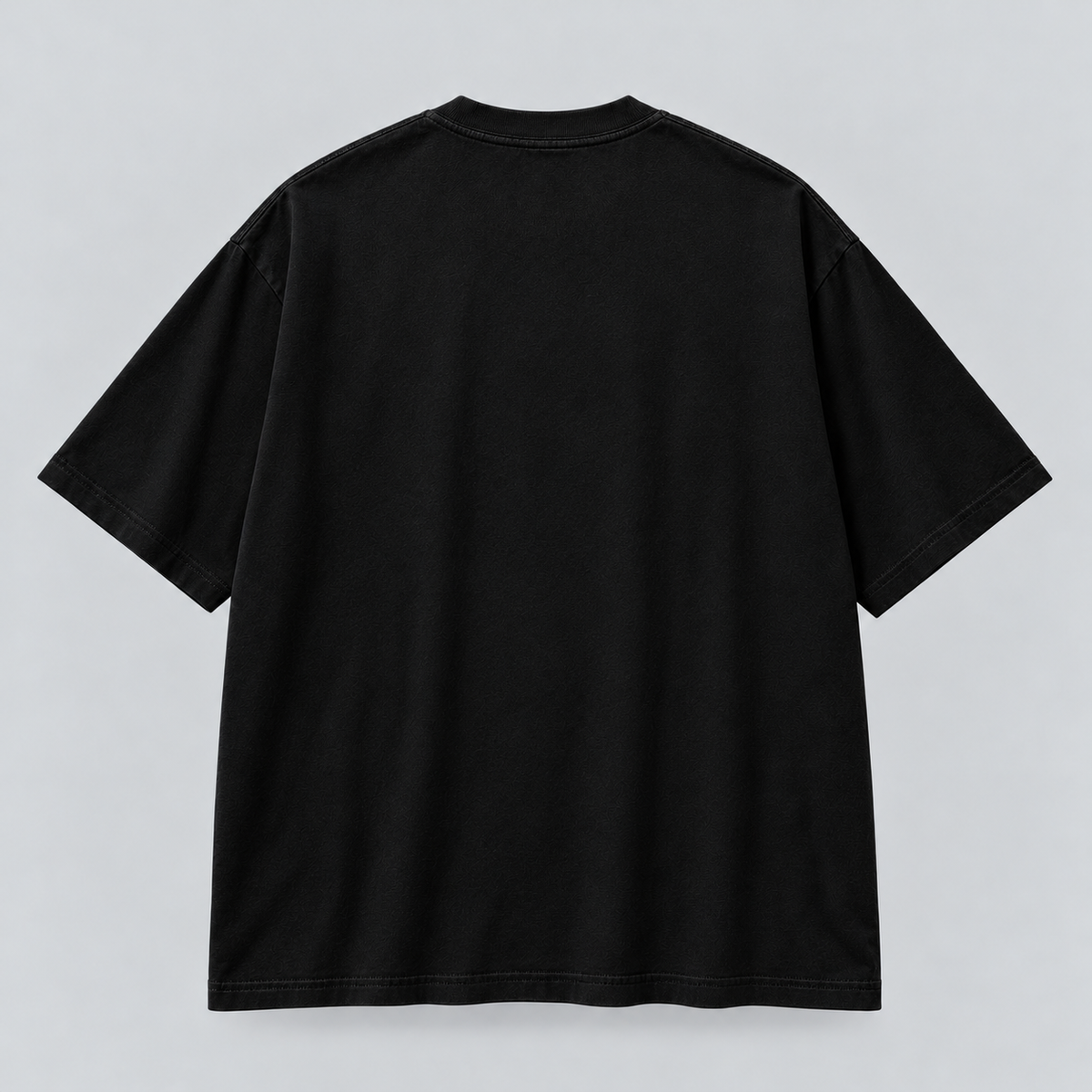 Camiseta Denji NEXO Street, espalda lisa en seda fría negra