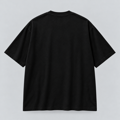 Camiseta Denji NEXO Street, espalda lisa en seda fría negra